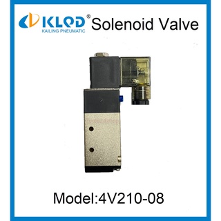 KLOD โซลินอยด์วาวล์ 5/2Way (16mm) AC220V Model:4V210-08