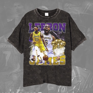 เสื้อยืด ลายบาสเก็ตบอล Nba LE BRON JAMES สไตล์วินเทจ สําหรับผู้ชาย และผู้หญิงS-5XL