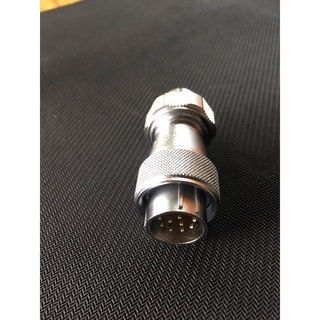 คอนเนคเตอร์ต่อสายไฟ WF20 12pole #0.75sqmm 5A, cable OD.9-10.5mm circular connector IP67 WF20J12TE male poles