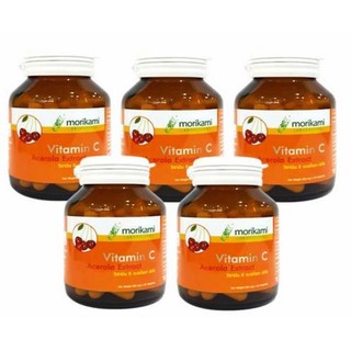 Morikami VitaminC Acerola Extract 500 มก. (30 แคปซูล x 5 ขวด)