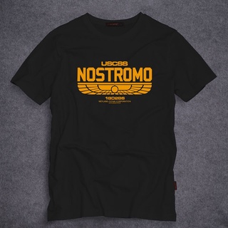 T-shirt  มาใหม่ เสื้อยืด คอกลม ลาย USCSS Nostromo แฟชั่นสําหรับผู้ชาย 2021 180286 เสื้อยืด พิมพ์ลายโลโก้ Sci Fi Ripley ส