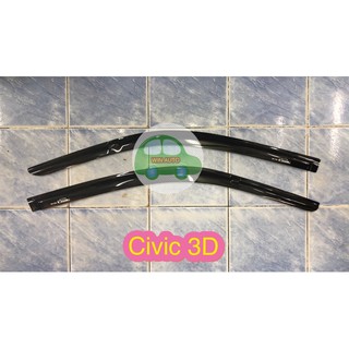 กันสาดรถยนต์‘ฮอนด้าชีวิค’3ประตู’Honda’Civic’3d’