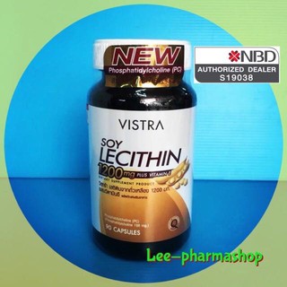 Vistra Soy Lecithin 1200 mg Plus Vitamin E 90 เม็ด/ขวด