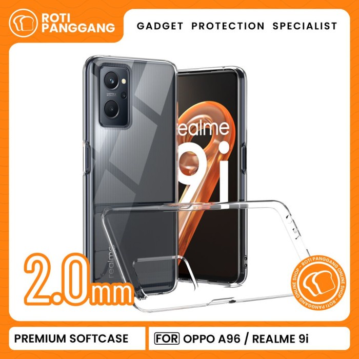 OPPO A96 / REALME 9I 2mm Case Transparent Clear TPU Premium A 96 9 I