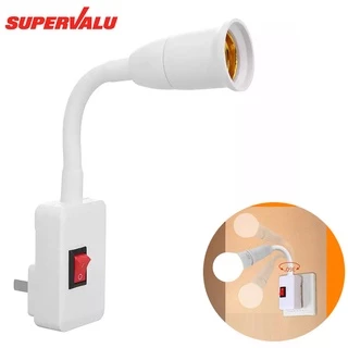 ขั้วหลอดไฟ ตัวแปลงอะแดปเตอร์ E27-E27 ฐานโคมไฟแบบหมุนได้ 360° ที่ใส่หลอด LED ยาว 23cm Lamp Base Adapter