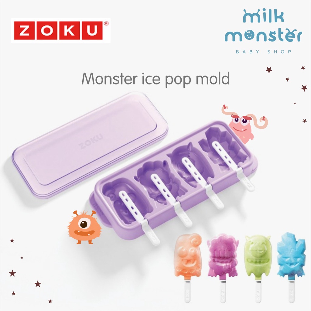 Zoku Monster Ice Pop Mold / แม่พิมพ์ไอศกรีมตัวละคร