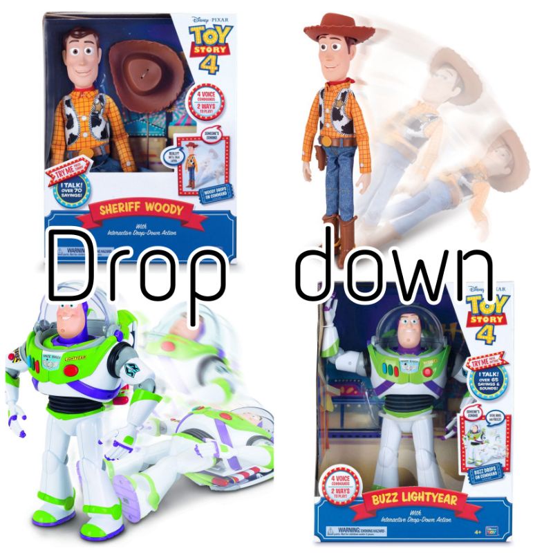 🇺🇲 ลิขสิทธิ์​แท้​จาก​อเมริกา​ 🇺🇲 สินค้าหายาก Toy Story Buzz Lightyear​ / Woody Drop Down