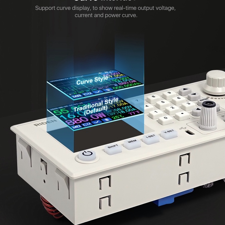 DIYMORE Riden แท้ RD6018 NC อุปกรณ์แปลงพาวเวอร์ซัพพลาย Usb Wifi Dc Cnc แรงดันไฟฟ้า Step Down 18A สามารถปรับได้