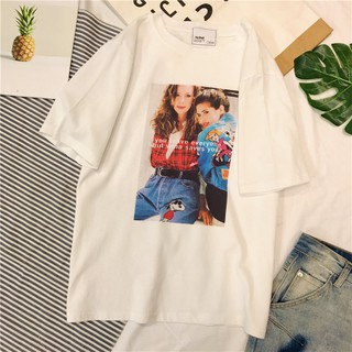 พร้อมส่ง COTTON TEE GRAPHIC SCREEN เสื้อยืดสกรีนลายสวยๆ