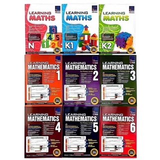 Singapore Math SAP Learning Mathematics workbook หนังสือแบบฝึกหัด วิชาคณิตศาสตร์ ระดับอนุบาล ประถม