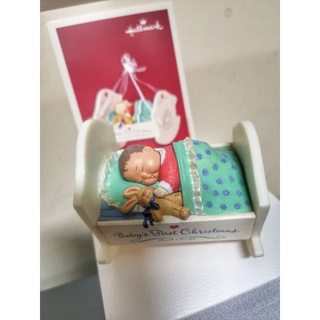 Hallmark Babys First Christmasของแท้มีการด์ส่งkerry