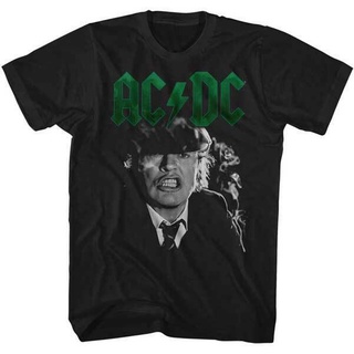 เสื้อยืดโอเวอร์ไซส์ขายดี เสื้อยืดลําลอง แขนสั้น พิมพ์ลาย ACDC Angus Growling Photo สําหรับผู้ชาย BEmmdn21MEieca07S-3XL