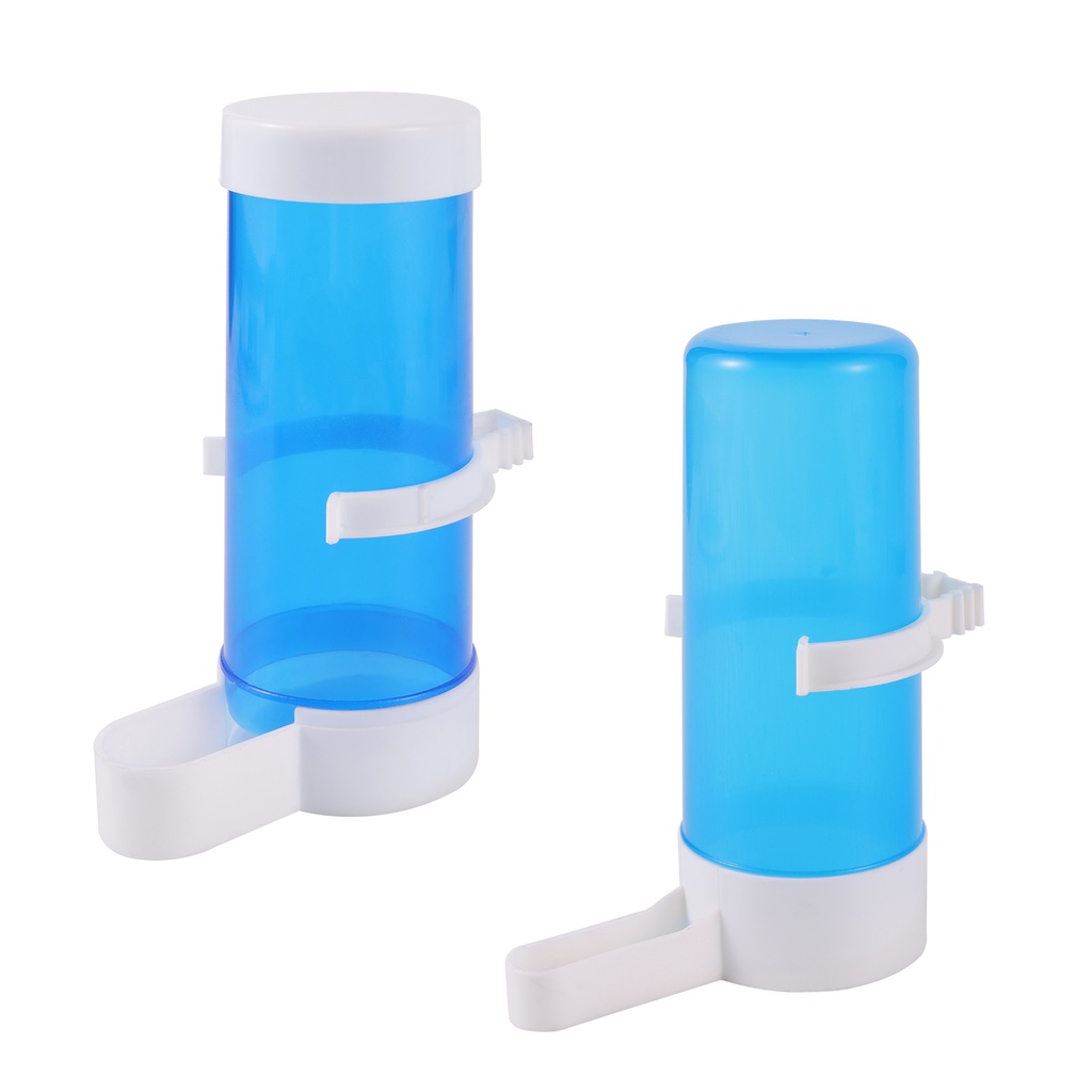 สัตว์เลี้ยงนกเครื่องดื่มอัตโนมัติ Feeder Blue Bird Feeder Bird Cage Parrot Feeding เครื่องมืออัตโนมัติ Feeder ชามและเครื่องดื่ม