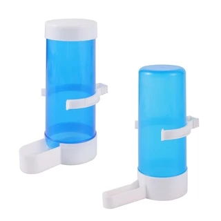 สัตว์เลี้ยงนกเครื่องดื่มอัตโนมัติ Feeder Blue Bird Feeder Bird Cage Parrot Feeding เครื่องมืออัตโนมัติ Feeder ชามและเครื่องดื่ม