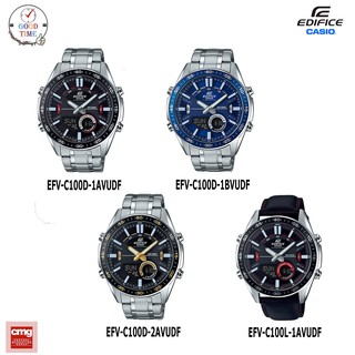 Casio Edifice นาฬิกาข้อมือชาย รุ่น EFV-C100D EFV-C100L-1AVUDF (สินค้าใหม่ ของแท้ ประกัน CMG)