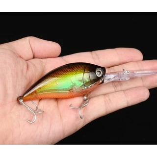 [คนตกปลา] เหยื่อปลอมดำลึก งาน ชะโด กระสูบ ขนาด11.4cm น้ำหนัก21g Laser deep diving Crankbait Sea Fishing Lure