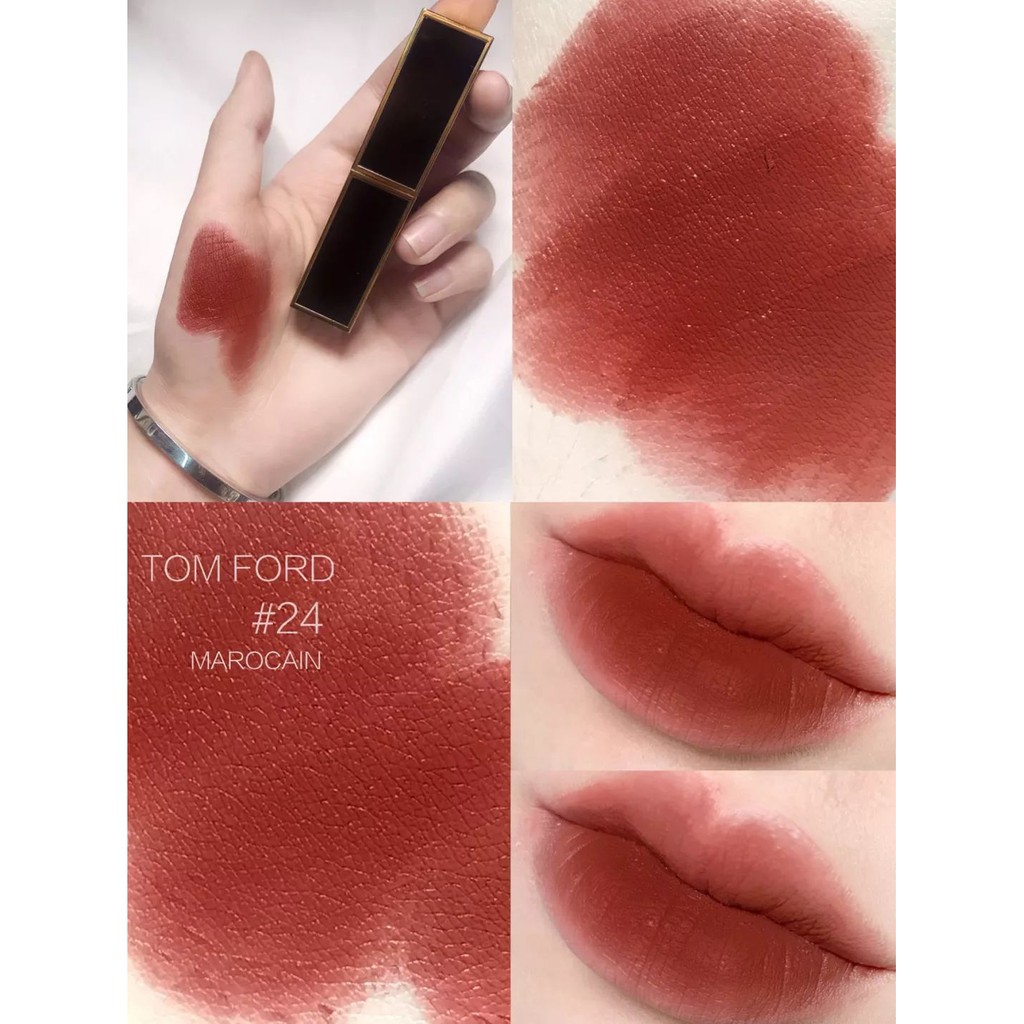 พร้อมส่ง TOM FORD LIP COLOR #24 MAROCAIN | Shopee Thailand