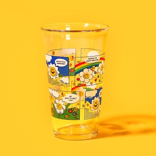 Wiggle Wiggle Glass Cup -  Vintage แก้วใส