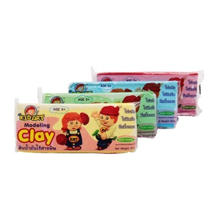 คิดอาร์ท ดินน้ำมัน150กรัม ไร้สารอันตราย 1สี /ก้อน คละสี Kidart Modeling Clay 150g./Pc.