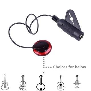 ปิ๊กอัพกีตาร์ Professional Piezo Contact ไมโครโฟน Pickup อุปกรณ์เสริมสำหรับกีตาร์ ปิ๊กอัพกีตาร์โปร่ง