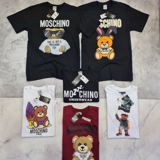 ผ้าฝ้าย 100%เสื้อยืด MOSCHINO พรีเมี่ยม สําหรับทุกเพศS-3XL