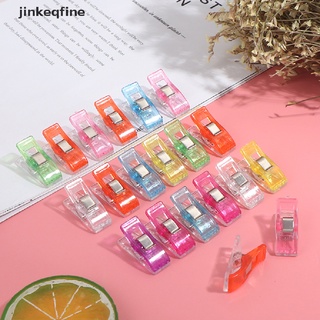 【jinkeqfine】คลิปหนีบพลาสติก คละสี ขนาดเล็ก สําหรับเย็บผ้า 20 ชิ้น