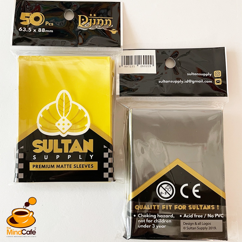 [The Mind Cafe] Yellow Sulltan Djinn Premium Matte Card Sleeves - 63.5x88mm (50 ชิ้น)