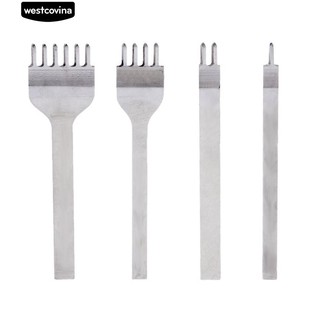 เย็บร้อยหนัง DIY งานหัตถกรรมเครื่องหนัง 4mm Spacing Tool Set