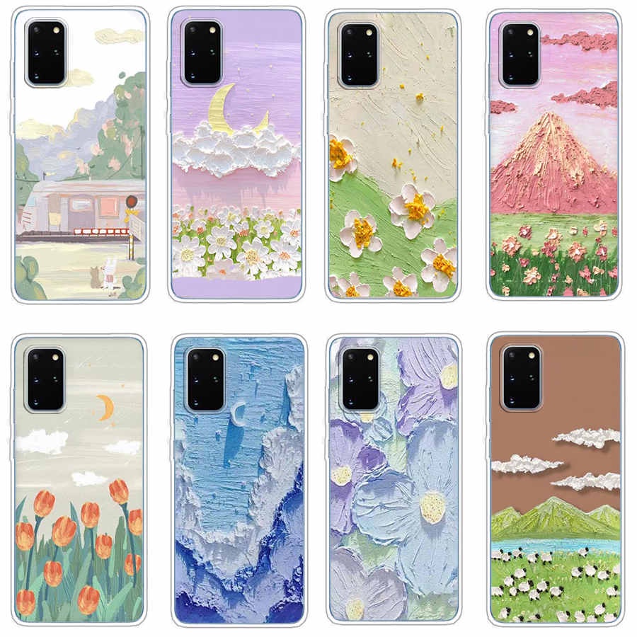 Samsung S20 Plus S20 Ultra S20 FE S21 FE S21 Plus S21 Ultra 5GสําหรับSamsung Galaxy S20 FE Slimบางสีลูกกวาดนุ่มTPUซิลิโคนเคสโทรศัพท์