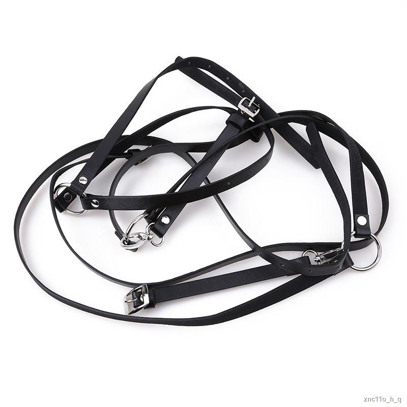 Women Sexy Harness Waist Belt Harajuku O Ring Garters Faux Leather