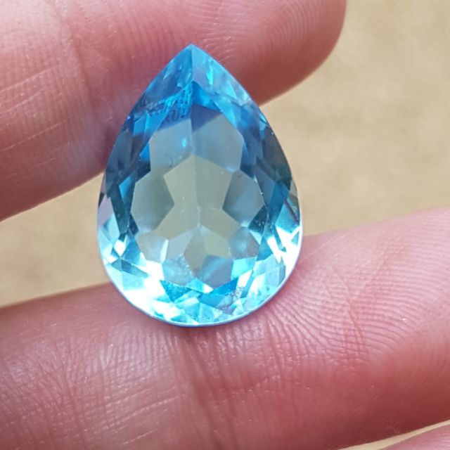บลู โทปาส (Blue Topaz)13.47กะรัต - jewel_diamon - ThaiPick