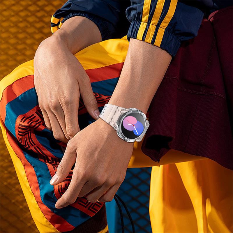 สายนาฬิกาข้อมือ แบบใส พร้อมเคส สําหรับ Samsung Galaxy Watch 5 4 40 มม. 44 มม. Galaxy Watch 4 #4