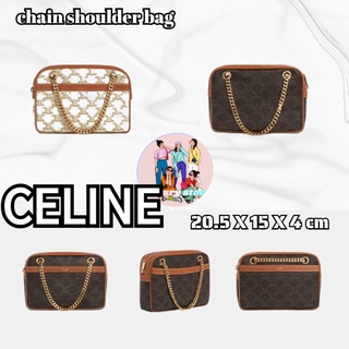 พิมพ์ CELINE / กระเป๋าสะพายโซ่ / กระเป๋าสะพายข้าง / กระเป๋าสะพายไหล่ / สไตล์ซ06