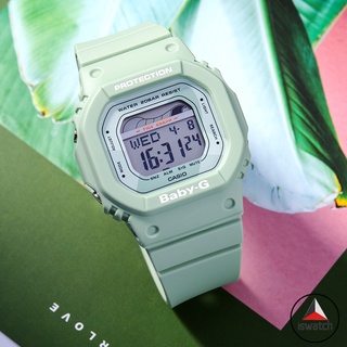 [พร้อมส่ง] Casio Baby-G BLX-560-3 นาฬิกาข้อมือสปอร์ต สายเรซิ่น สีเขียวพาสเทล สําหรับผู้หญิง