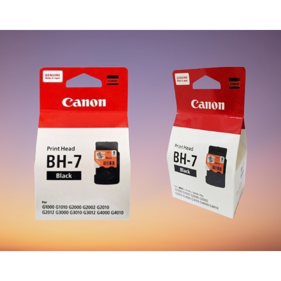หัวพิมพ์ CANON Print Head ดำ BH-7/CA 91 BK 2 กล่องใช้กับแท็งค์แท้ G-series ทุกรุ่น ของแท้100% มีกล่อง รับประกันศูนย์