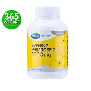 Mega we care Evening primrose oil✨ 1000mg. 100Caps เมก้า อีฟนิ่งพริมโรส ออยล์ ช่วยบำรุงผิว✨365wecare