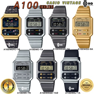 CASIO A100WE-7,A100WEGG-1A2,A100WEL-1 A100WE-1,A100WEG-9,A100WEGG-1 A100WE A100WEL A100WEG A100WEGG PACMAN ของแท้