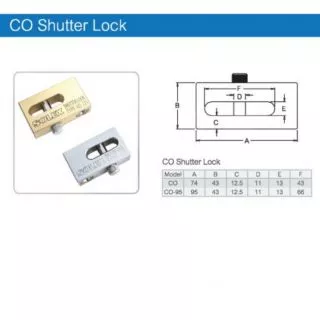 กุญแจล็อคประตูม้วน Shutter กุญแจประตูม้วน SOLEX CO CU