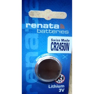 ถ่าน Renata CR2450N Lithium 3V แพค 1 ก้อน Made in Switzerland ของแท้
