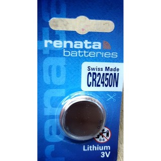 ถ่าน Renata CR2450N Lithium 3V แพค 1 ก้อน Made in Switzerland ของแท้