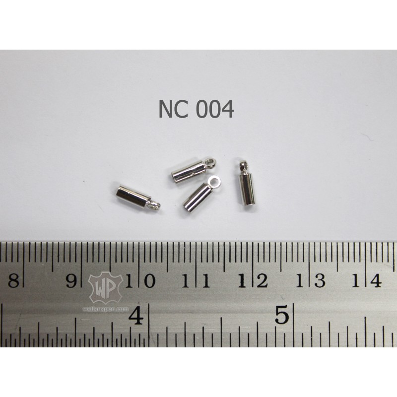 NC-004 ปลอกครอบปลายเชือก ขนาด2มม.12ชิ้น (6คู่) สแตนเลส สำหรับหุ้มปลายสายสร้อยคอ Cord End Caps, 2 mm, 12 pieces (6 pairs) ราคา ถูกที่สุด ดีลบีเคเค แกลเลอรีภาพที่ 2