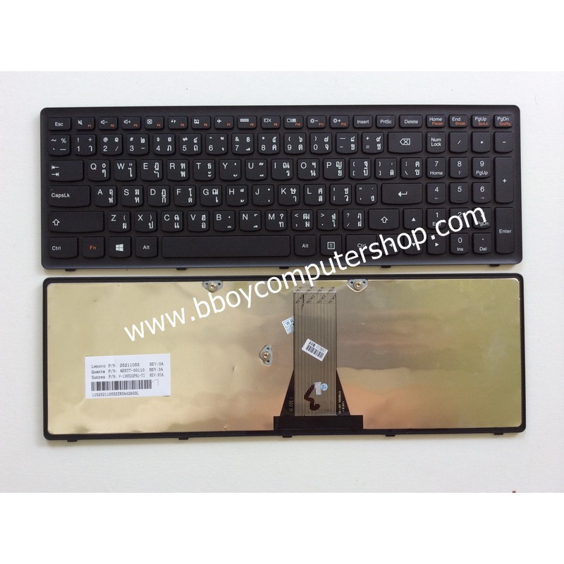 LENOVO Keyboard คีย์บอร์ด LENOVO Ideapad G500C G500S G500H G505S S500 S500C S510P G510 / LI68 ไทย อั
