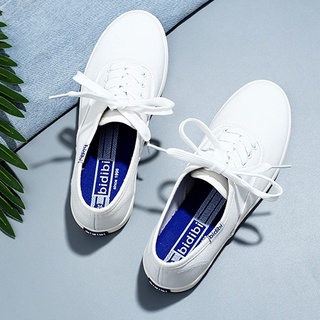 (พร้อมส่ง 🇹🇭) Bidibi รองเท้าผ้าใบทรง keds ได้เชือก 2 สี สินค้าพร้อมส่ง | 152