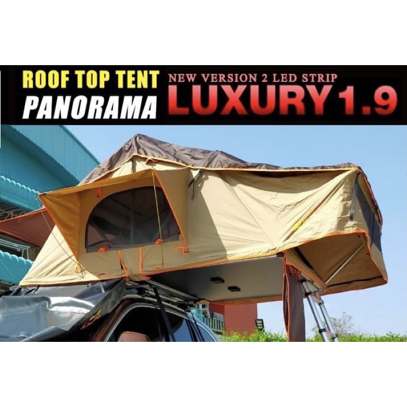 Roof Top Tent หลังคาอ่อน รุ่น Luxury 1.9 เต้นท์หลังคารถ ไม่มีห้องใต้หลังคา