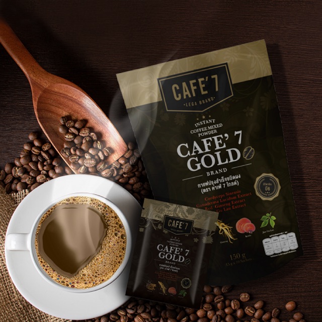 กาแฟ CAFE'7 GOLD บำรุงกำลัง กาแฟโสมเพื่อสุ | Shopee Thailand