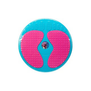 WORK OUT จานทวิสพร้อมปุ่มนวดฝ่าเท้า สีชมพู WORK OUT Twist plate with massage button Pink