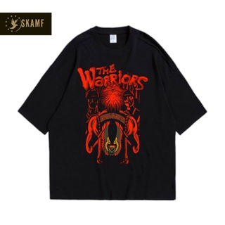 เสื้อยืดผ้าฝ้ายพิมพ์ลายขายดี เสื้อยืด พิมพ์ลาย The WARRIORS VINTAGE | เสื้อยืด พิมพ์ลาย FILM GAME THE WARRIOR | นักรบ Ra