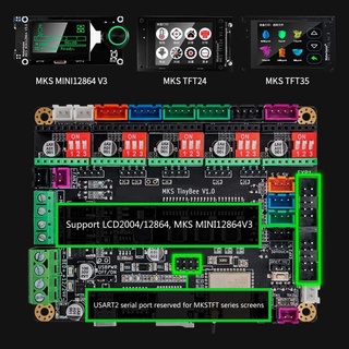 Rox เมนบอร์ดควบคุมการพิมพ์ 3D MKS TinyBee ESP32 MCU รองรับฟังก์ชั่น Wifi 3D Touch WEB Control สําหรับเครื่องพิมพ์ 3D Pa