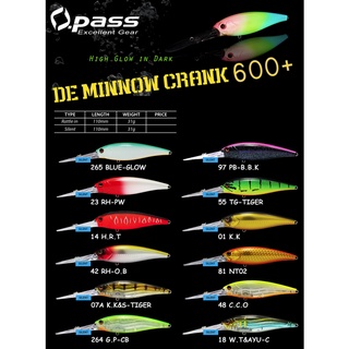 Opass เหยื่อตกปลา DE minnow crank 600+ เหยื่อตกปลา เสียงเงียบ เหยื่อข้อเหวี่ยงลึก