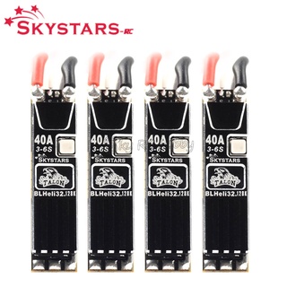 Skystars Talon 40A Slim Blheli_32 128K MCU 3-6S Brushless ESC สําหรับ QAV 170-330 RC สําหรับ FPV Racer RC Models อุปกรณ์เสริมชิ้นส่วนที่ดี